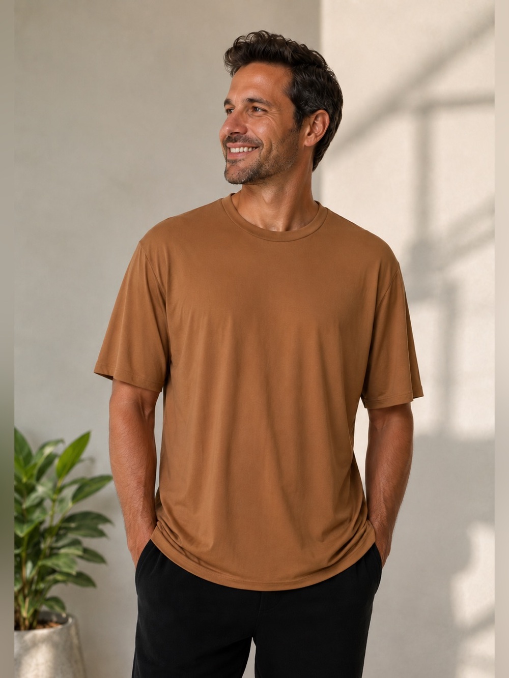 All in Motion Men’s Brown Short Sleeve T-Shirt Size XL New With Tags